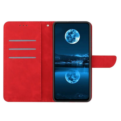 HT05 For Samsung Galaxy A06 Case Skin-Touch Lines PU Leather Phone Cover