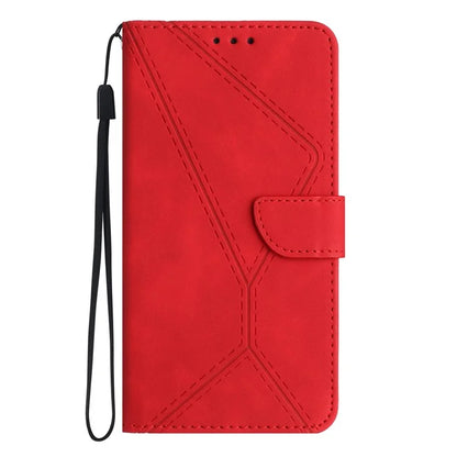 HT05 For Samsung Galaxy A06 Case Skin-Touch Lines PU Leather Phone Cover