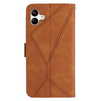 HT05 For Samsung Galaxy A06 Case Skin-Touch Lines PU Leather Phone Cover