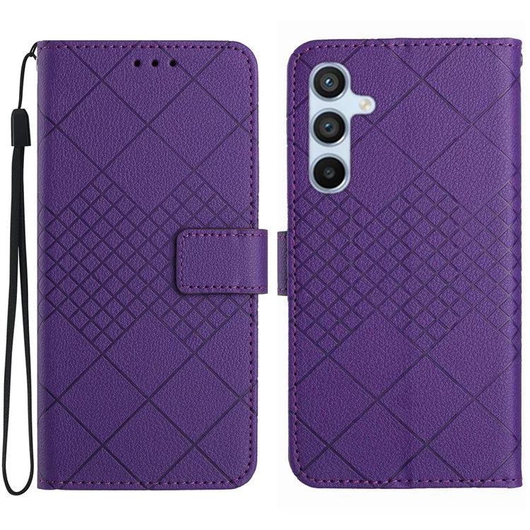 HT06 For Samsung Galaxy A16 5G Wallet Case PU Leather Flip Folio Phone Cover