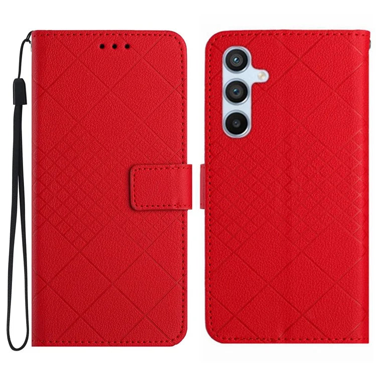 HT06 For Samsung Galaxy A16 5G Wallet Case PU Leather Flip Folio Phone Cover
