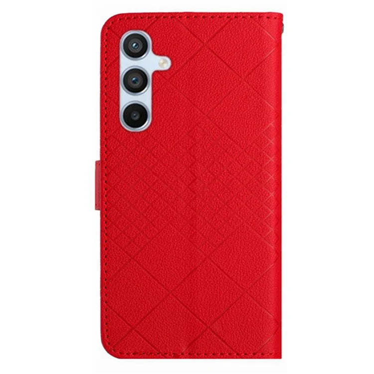 HT06 For Samsung Galaxy A16 5G Wallet Case PU Leather Flip Folio Phone Cover