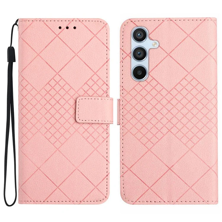 HT06 For Samsung Galaxy A16 5G Wallet Case PU Leather Flip Folio Phone Cover
