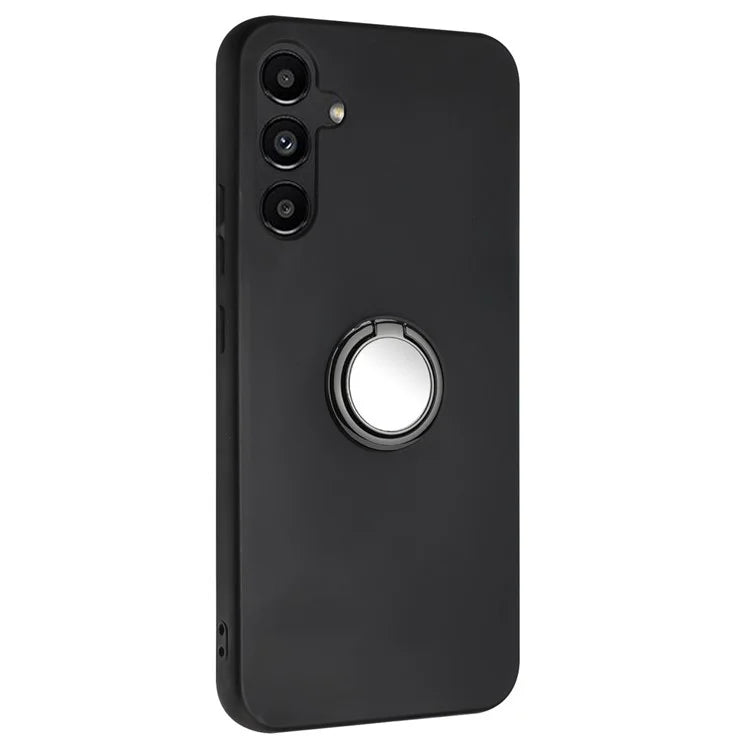 For Samsung Galaxy A16 5G Matte Case Ring Kickstand Soft TPU Phone Cover
