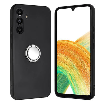 For Samsung Galaxy A16 5G Matte Case Ring Kickstand Soft TPU Phone Cover