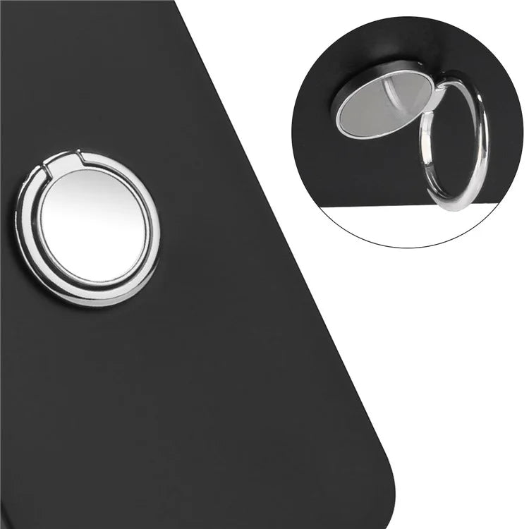 For Samsung Galaxy A16 5G Matte Case Ring Kickstand Soft TPU Phone Cover