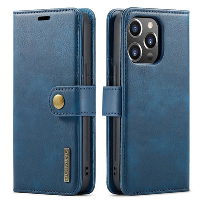 DG.MING for iPhone 16 Pro Case Detachable Split Leather Phone Cover