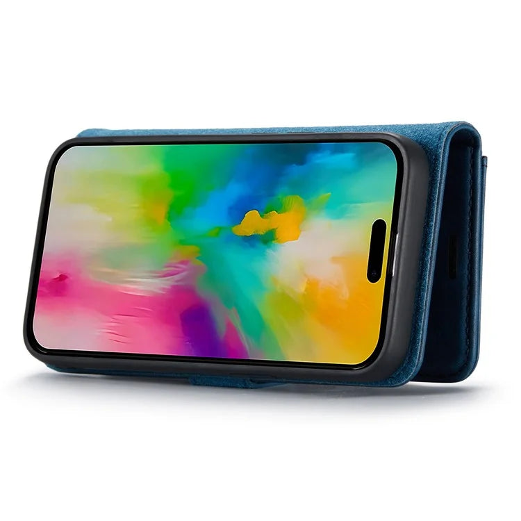 DG.MING for iPhone 16 Pro Max Case Detachable Split Leather Phone Cover