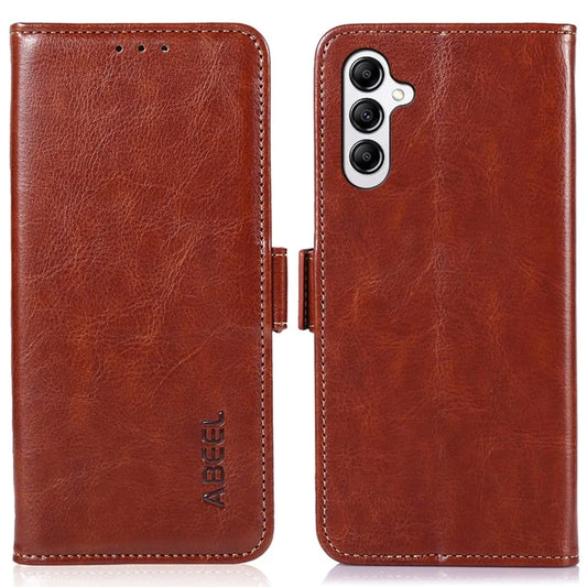 ABEEL For Samsung Galaxy M35 5G Case PU Leather Crazy Horse Texture Wallet Phone Cover