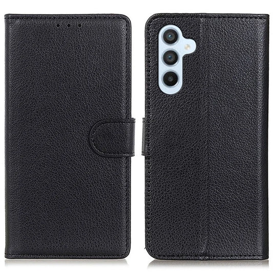 For Samsung Galaxy M35 5G Wallet Case PU Leather Phone Cover Litchi Texture