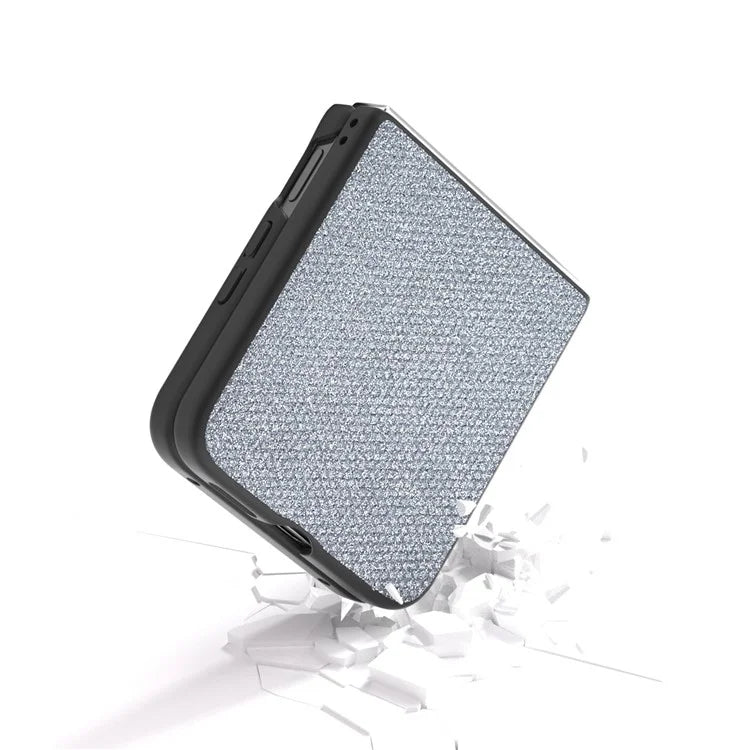 For Xiaomi Mix Flip 5G Case Rhinestone Texture Leather+PC Phone Cover
