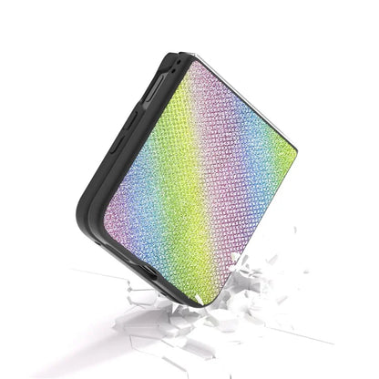 For Xiaomi Mix Flip 5G Case Rhinestone Texture Leather+PC Phone Cover