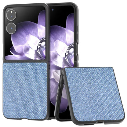 For Xiaomi Mix Flip 5G Case Rhinestone Texture Leather+PC Phone Cover