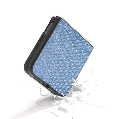 For Xiaomi Mix Flip 5G Case Rhinestone Texture Leather+PC Phone Cover