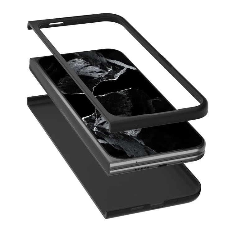 For Google Pixel 9 Pro Fold 5G Case Leopard Pattern PU+PC Phone Cover