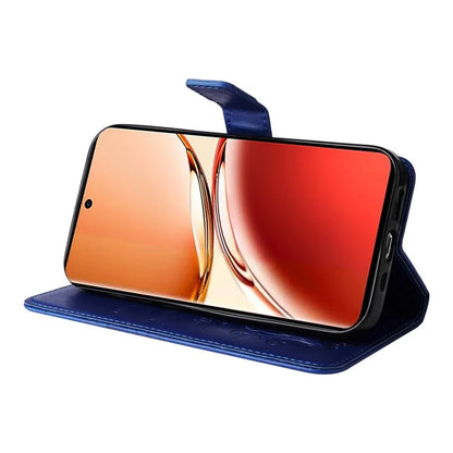 KT Imprinting Flower Series-2 For Oppo Reno12 F 4G Case Wallet Flip Leather Butterfly Phone Cover