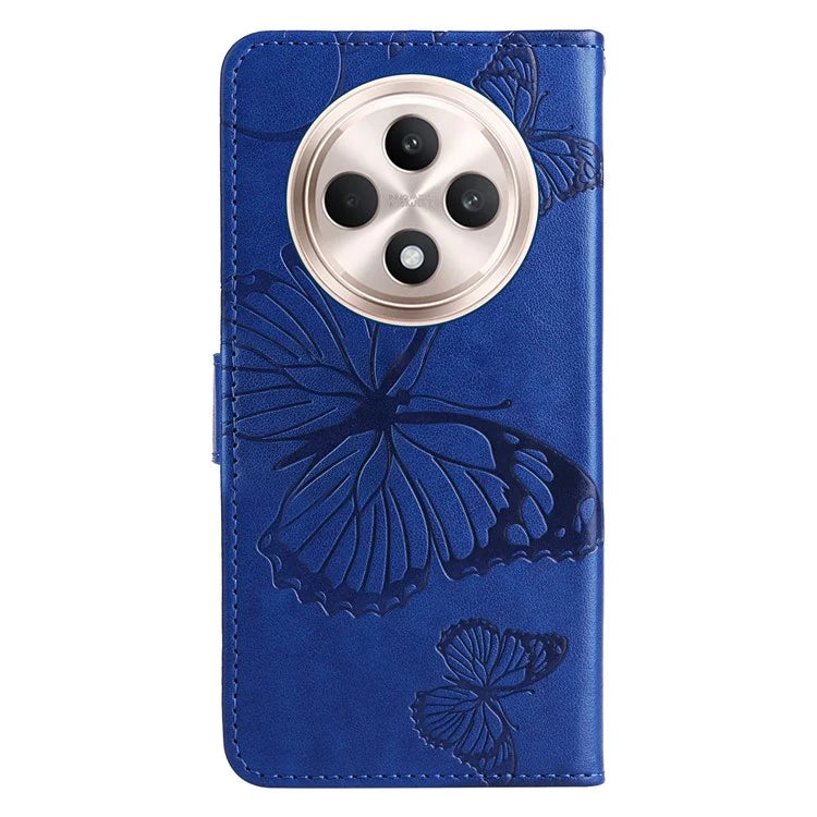 KT Imprinting Flower Series-2 For Oppo Reno12 F 4G Case Wallet Flip Leather Butterfly Phone Cover