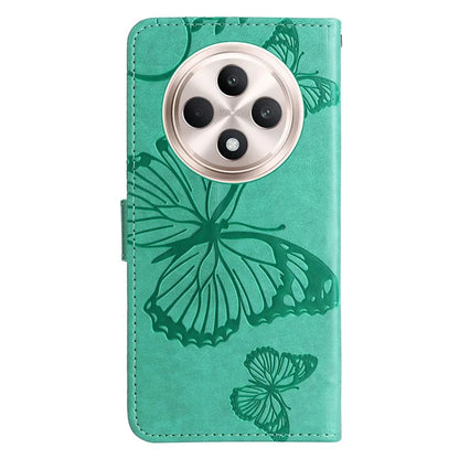 KT Imprinting Flower Series-2 For Oppo Reno12 F 4G Case Wallet Flip Leather Butterfly Phone Cover