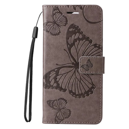 KT Imprinting Flower Series-2 For Oppo Reno12 F 4G Case Wallet Flip Leather Butterfly Phone Cover