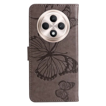 KT Imprinting Flower Series-2 For Oppo Reno12 F 4G Case Wallet Flip Leather Butterfly Phone Cover
