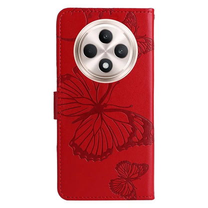 KT Imprinting Flower Series-2 For Oppo Reno12 F 4G Case Wallet Flip Leather Butterfly Phone Cover