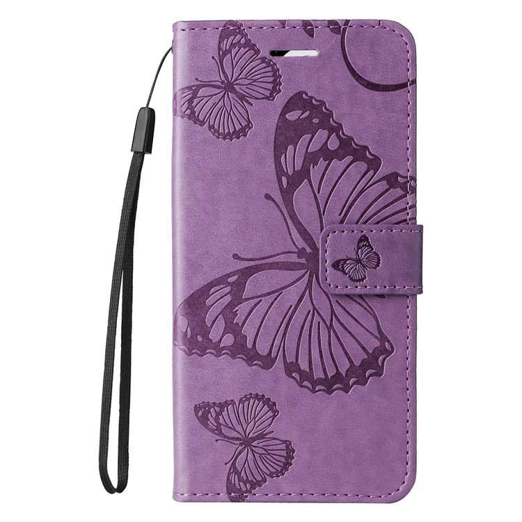KT Imprinting Flower Series-2 For Oppo Reno12 F 4G Case Wallet Flip Leather Butterfly Phone Cover