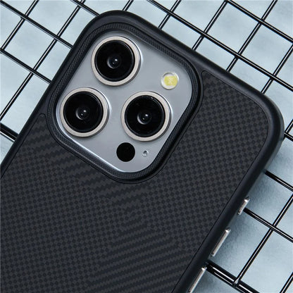 X-LEVEL For iPhone 16 Pro Max Case Hard PC Shockproof Phone Cover Carbon Nano-Fiber Texture