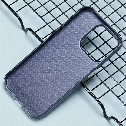 X-LEVEL For iPhone 16 Pro Max Case Hard PC Shockproof Phone Cover Carbon Nano-Fiber Texture