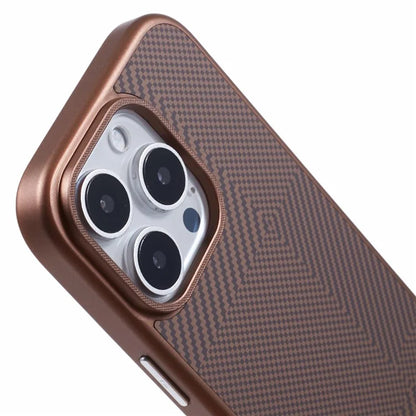 X-LEVEL For iPhone 16 Pro Max Case Hard PC Shockproof Phone Cover Carbon Nano-Fiber Texture