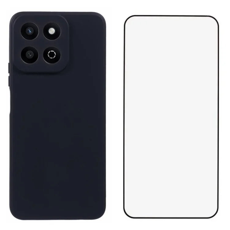WANLONFENG RB2 Series for Honor Play 60 Plus 5G Case Soft TPU Cover with Screen Protector