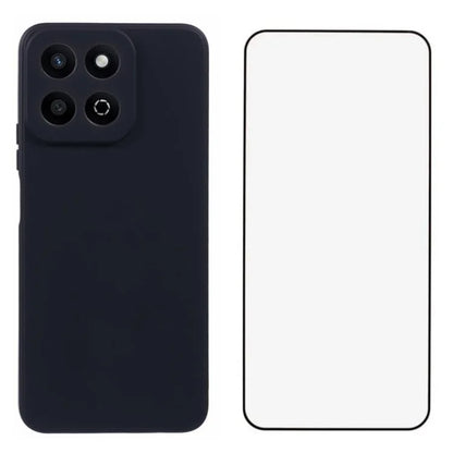 WANLONFENG RB2 Series for Honor Play 60 Plus 5G Case Soft TPU Cover with Screen Protector