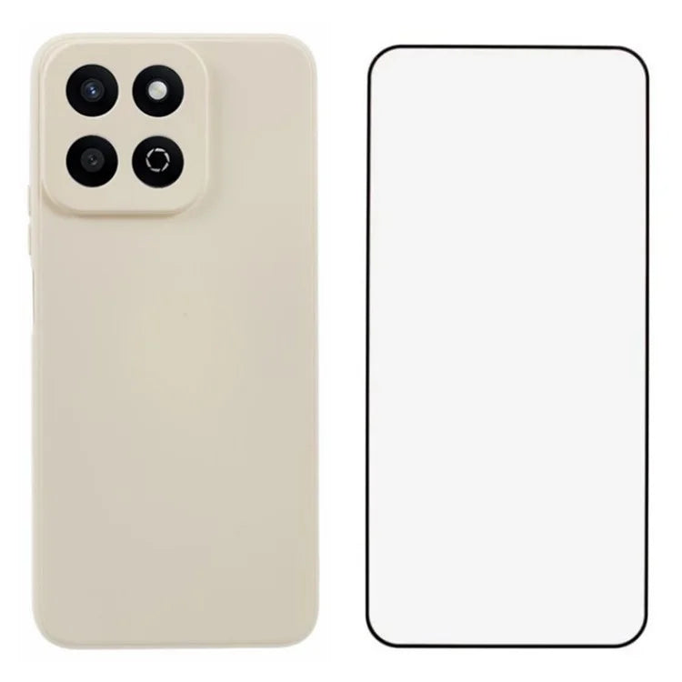 WANLONFENG RB2 Series for Honor Play 60 Plus 5G Case Soft TPU Cover with Screen Protector