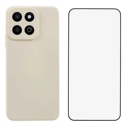 WANLONFENG RB2 Series for Honor Play 60 Plus 5G Case Soft TPU Cover with Screen Protector