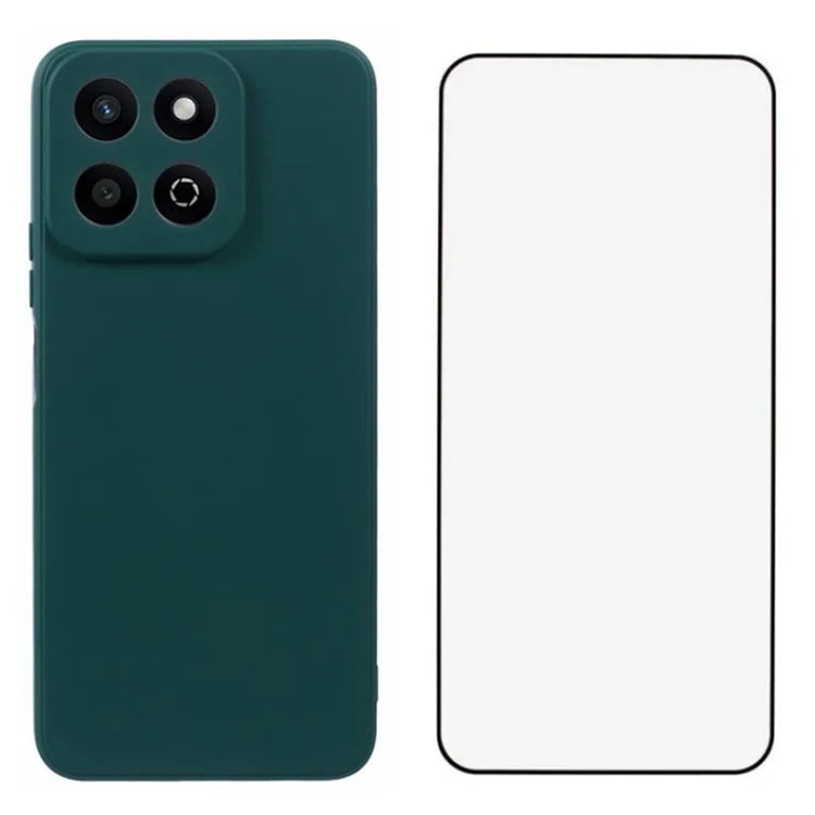 WANLONFENG RB2 Series for Honor Play 60 Plus 5G Case Soft TPU Cover with Screen Protector