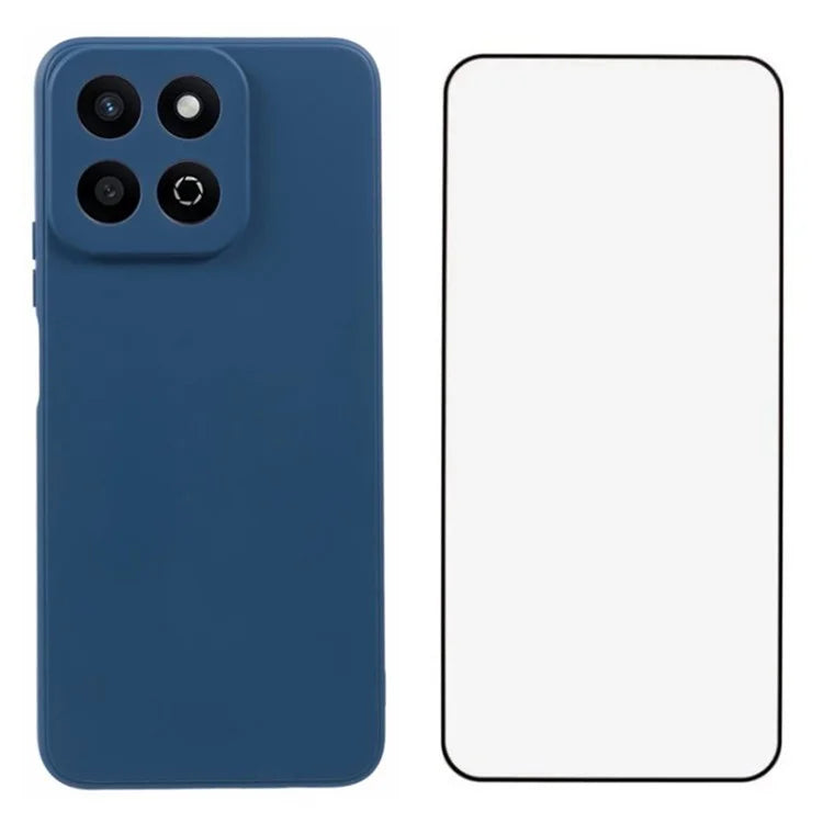 WANLONFENG RB2 Series for Honor Play 60 Plus 5G Case Soft TPU Cover with Screen Protector