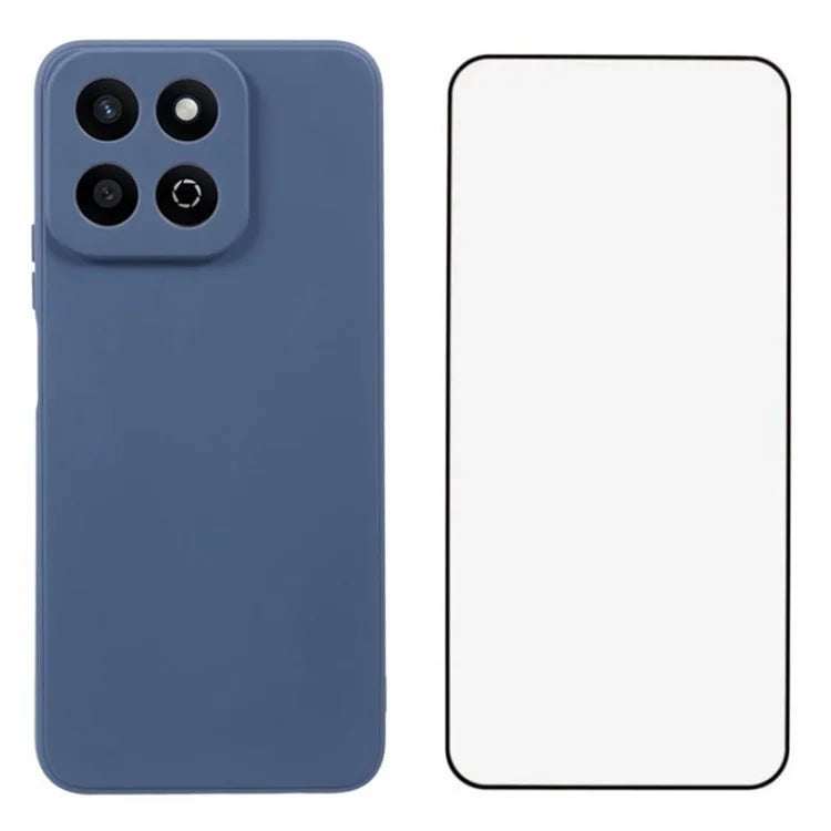 WANLONFENG RB2 Series for Honor Play 60 Plus 5G Case Soft TPU Cover with Screen Protector