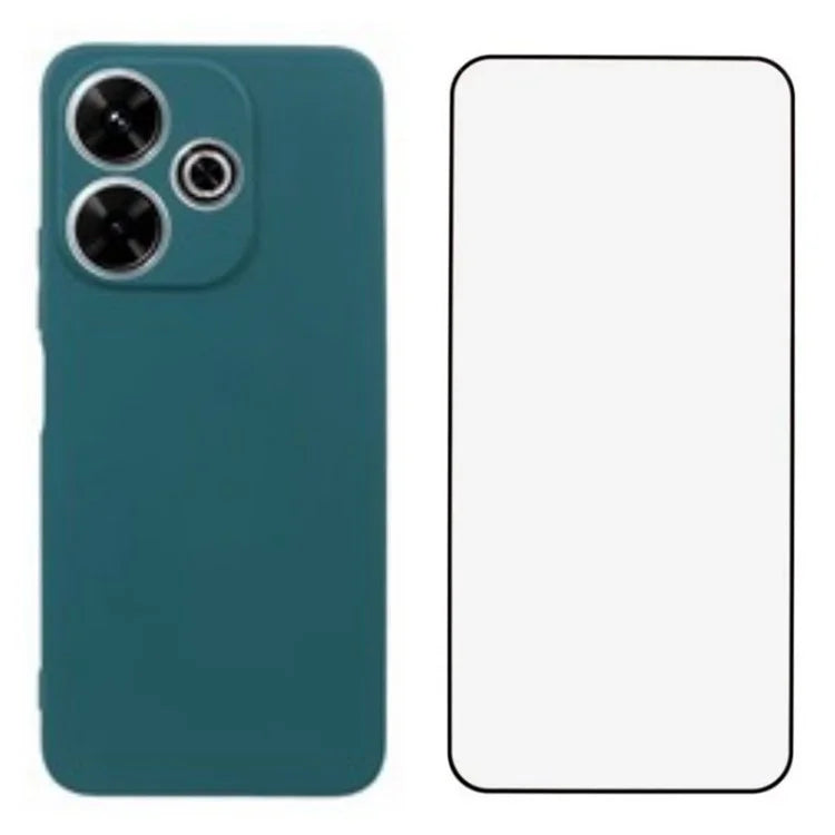 WANLONFENG RB2 Series for Xiaomi Redmi 13 5G / 4G Case with Screen Film Soft Lining TPU Cover