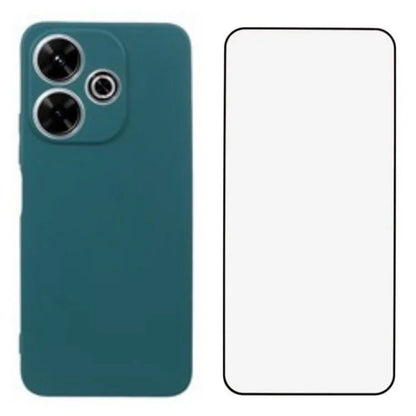 WANLONFENG RB2 Series for Xiaomi Redmi 13 5G / 4G Case with Screen Film Soft Lining TPU Cover