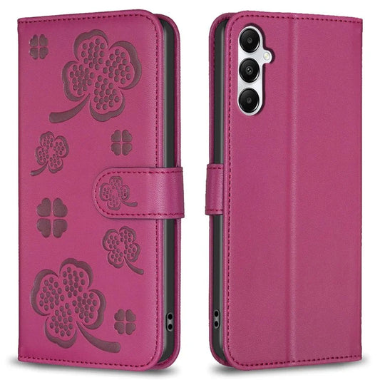 For Samsung Galaxy A16 5G Case Clover Pattern Wallet Stand View Leather Phone Cover