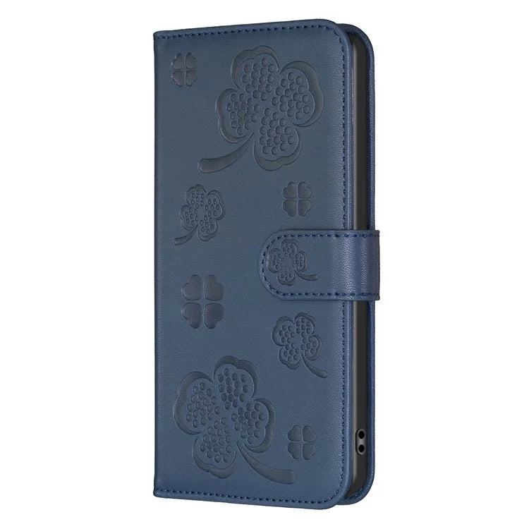For Samsung Galaxy A16 5G Case Clover Pattern Wallet Stand View Leather Phone Cover