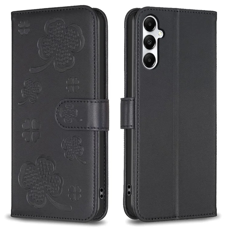 For Samsung Galaxy A16 5G Case Clover Pattern Wallet Stand View Leather Phone Cover