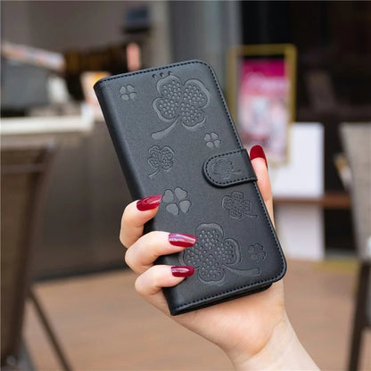 For Samsung Galaxy A16 5G Case Clover Pattern Wallet Stand View Leather Phone Cover