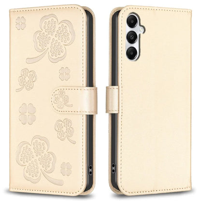 For Samsung Galaxy A16 5G Case Clover Pattern Wallet Stand View Leather Phone Cover