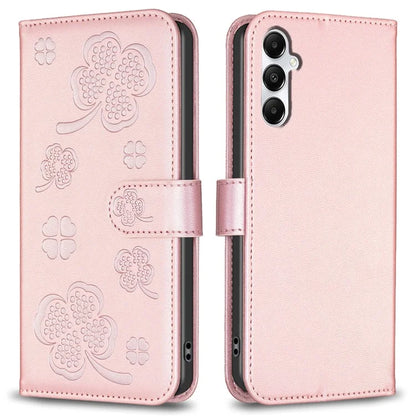 For Samsung Galaxy A16 5G Case Clover Pattern Wallet Stand View Leather Phone Cover