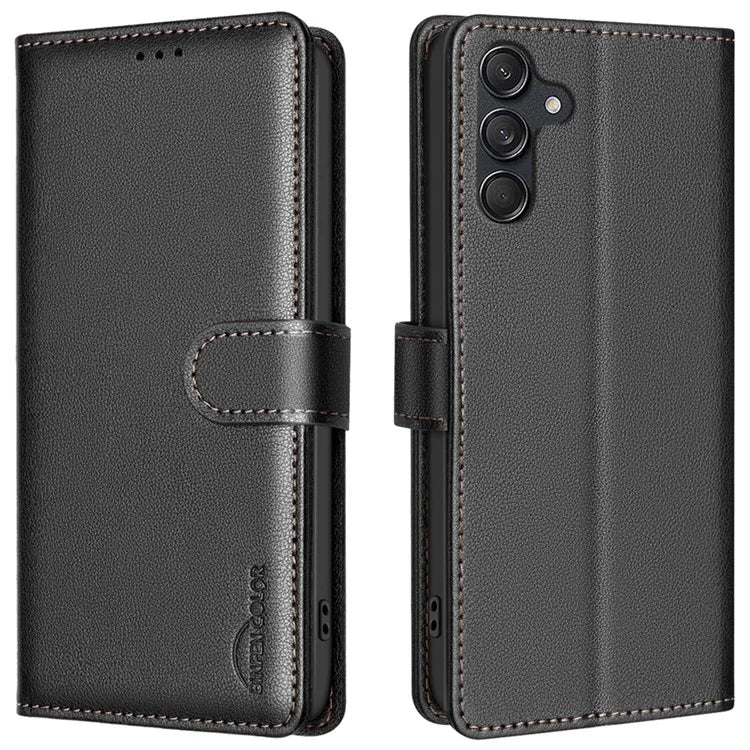 BINFEN COLOR BF32 For Samsung Galaxy A16 5G Leather Case Wallet RFID Blocking Phone Cover