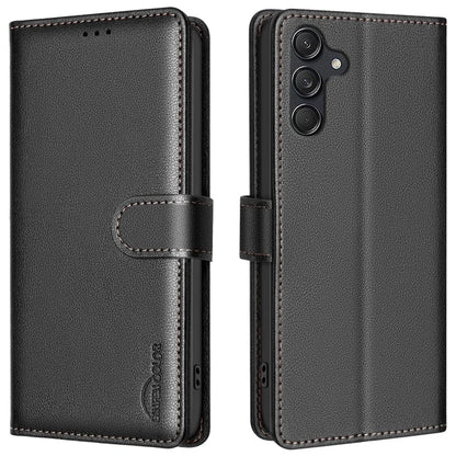 BINFEN COLOR BF32 For Samsung Galaxy A16 5G Leather Case Wallet RFID Blocking Phone Cover