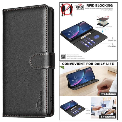 BINFEN COLOR BF32 For Samsung Galaxy A16 5G Leather Case Wallet RFID Blocking Phone Cover