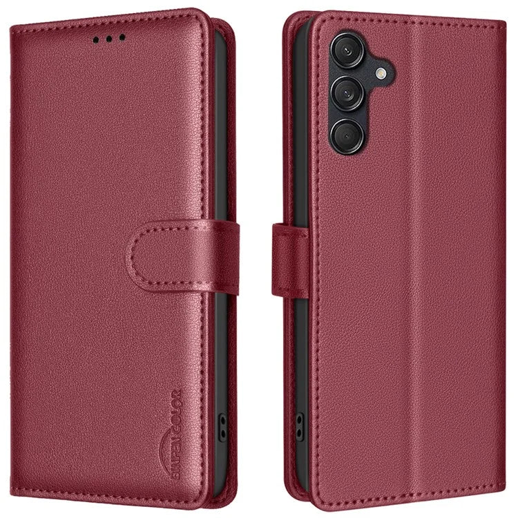 BINFEN COLOR BF32 For Samsung Galaxy A16 5G Leather Case Wallet RFID Blocking Phone Cover