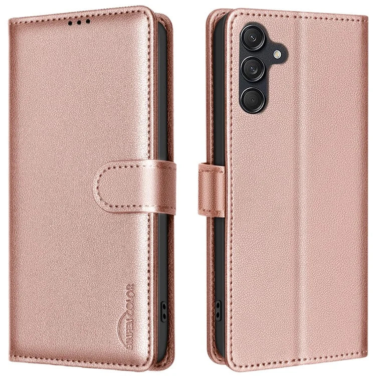 BINFEN COLOR BF32 For Samsung Galaxy A16 5G Leather Case Wallet RFID Blocking Phone Cover