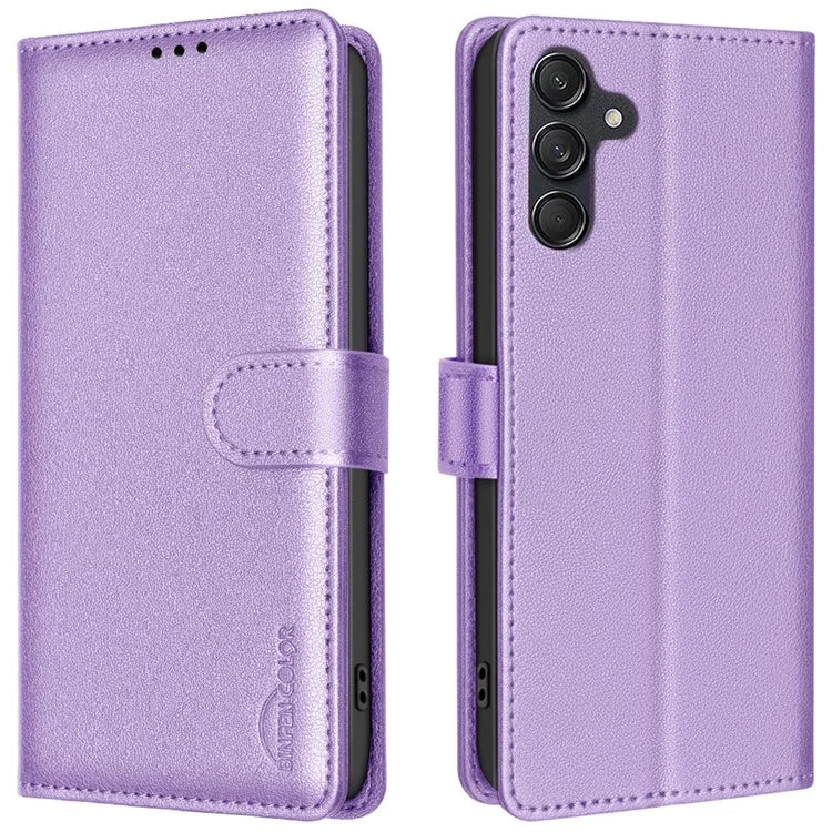 BINFEN COLOR BF32 For Samsung Galaxy A16 5G Leather Case Wallet RFID Blocking Phone Cover